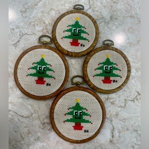 Christmas Tree Cross Stitch Christmas Decoration!
